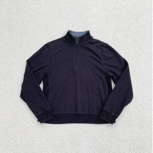 Champion Vintage Black Quarter Zip Sweater